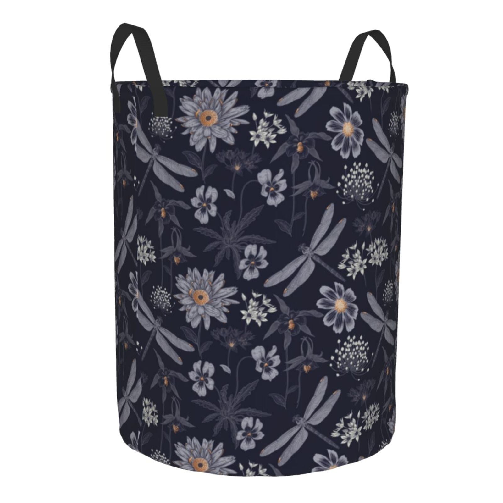 Cauagu Wildflowers And Dragonflies for Laundry Basket,Collapsible