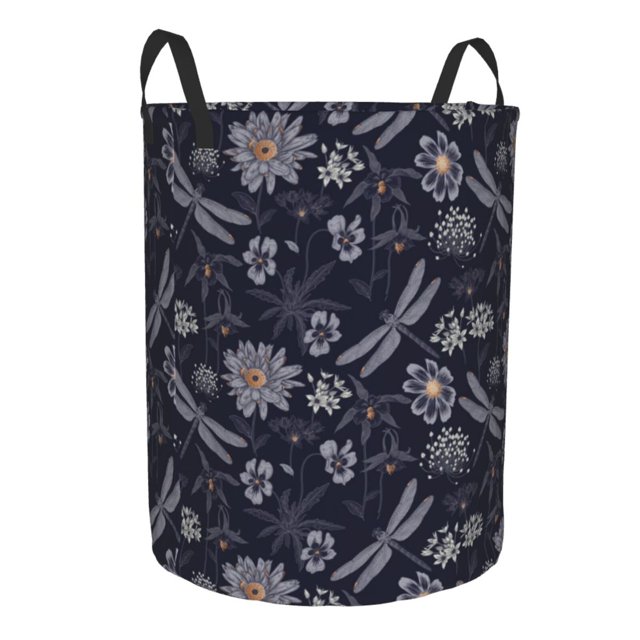 Cauagu Wildflowers And Dragonflies for Laundry Basket,Collapsible