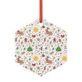 thumbnail image 1 of Cauagu Winter Christmas And New Year Deer Pattern Acrylic Christmas Pendant,1-Pack Christmas Ornaments Xmas Tree Decor Christmas Décor with Ribbon Cute Tree Hanging for Party Favors-Hexagon, 1 of 7