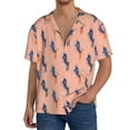 thumbnail image 1 of Cauagu Winter Skiing Adventure Men's Short Sleeve Button Down Hawaiian Shirt for Men Bowling Shirts Casual Summer Beach Shirt,Medium, 1 of 1