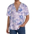 thumbnail image 1 of Cauagu Winter With Snowflakes Men's Short Sleeve Button Down Hawaiian Shirt for Men Bowling Shirts Casual Summer Beach Shirt,Medium, 1 of 6