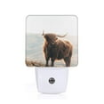 Cauagu Yak Print LED Nightlight,0.5W Night Lights Plug into Wall 1 Pack