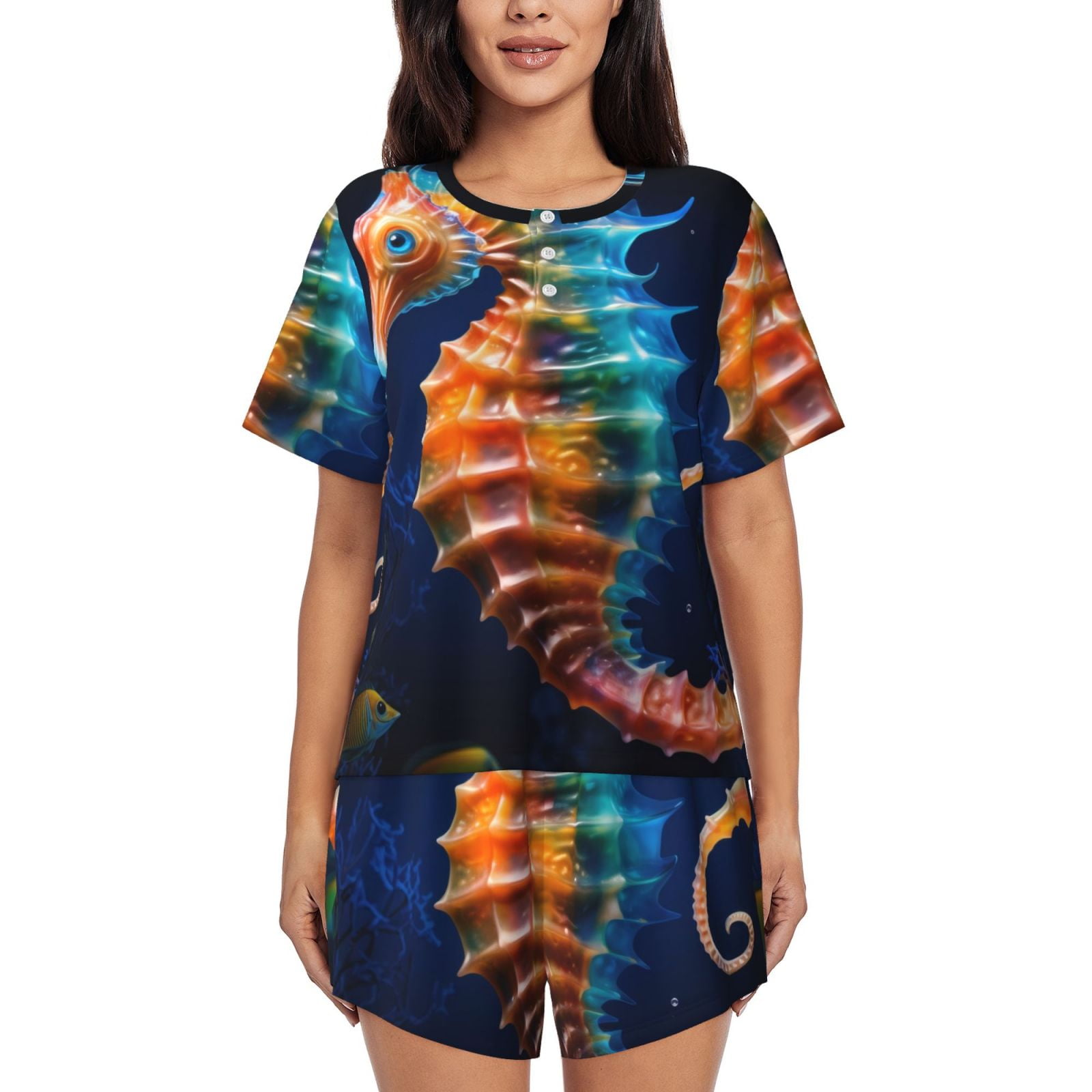 SUNDAY MORNING PJ SET SEAHORSE main image 0