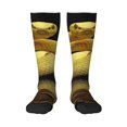 thumbnail image 1 of Cauagu Yellow White-Lipped Pit Viper Print Women's Men's Ankle Socks 1-pack Casual Athletic Socks for Unisex Adult Moisture-Wicking Socks for Daily Wear/Running/Sport, 1 of 8