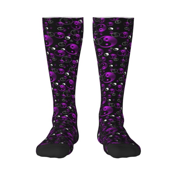 Cauagu Yin Yang1 Print Women's Men's Ankle Socks 1-pack Casual Athletic Socks for Unisex Adult Moisture-Wicking Socks for Daily Wear/Running/Sport