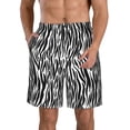 thumbnail image 1 of Cauagu Zebra Print Men's Swim Trunks,Hawaiian Bathing Suit Swimsuits Beach Shorts with Pockets for Men Quick Dry Swimming Board Shorts-XX-Large, 1 of 6