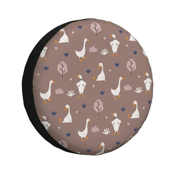 Cauagu cartoon geese Print Travel Luggage Cover,Travel Dust-proof Suitcase Cover Softside Suitcase Protector for 18-32inch,Not Included Suitcase-15 inch