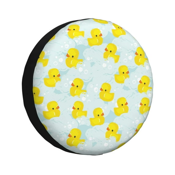 Cauagu cute rubber duck Print Travel Luggage Cover,Travel Dust-proof Suitcase Cover Softside Suitcase Protector for 18-32inch,Not Included Suitcase-15 inch