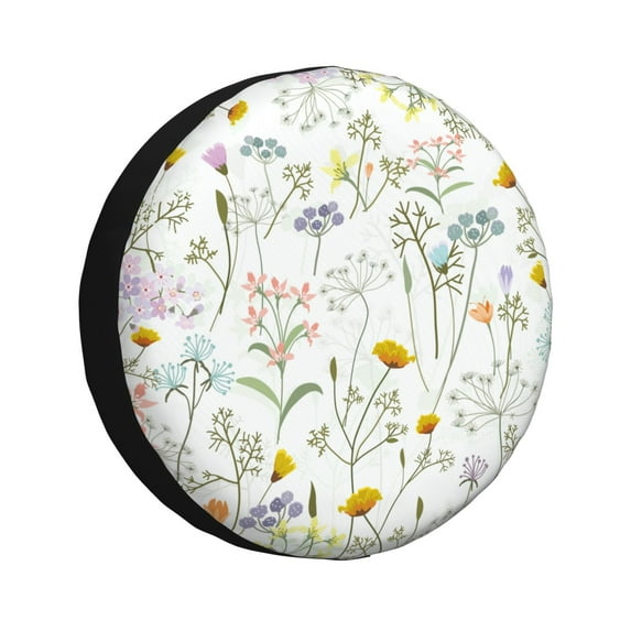 Cauagu flower and leaf Print Travel Luggage Cover,Travel Dust-proof Suitcase Cover Softside Suitcase Protector for 18-32inch,Not Included Suitcase-14 inch