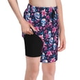 thumbnail image 1 of Cauagu funny Skull daisy flower Print Swim Trunks for Men,Youth Boys Swim Shorts Compression Liner Beach Shorts Boys' Swimming Shorts 7-20 Years Bathing Suit-Large, 1 of 7