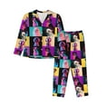 thumbnail image 1 of Cauagu funny dogs Print Women's Long-Sleeve Pajamas Set Soft Pj Lounge Sets Button Down Sleepwear for Women 2 Piece Pjs Set with Long Pants-X-Large, 1 of 7