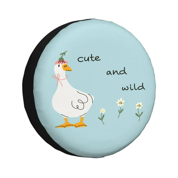 Cauagu funny goose Print Travel Luggage Cover,Travel Dust-proof Suitcase Cover Softside Suitcase Protector for 18-32inch,Not Included Suitcase-16 inch