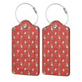 thumbnail image 1 of Cauagu merry Christmas gnome Print Luggage Tags,Leather Luggage Tags for Suitcases Personalized Travel Tag Privacy Protection Bag Tags Travel Essentials-1, 1 of 5