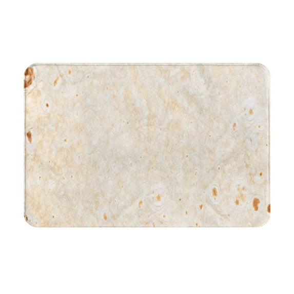 Cauagu pita baked bread Print Front Door Mat for Indoor Entrance 16x24 Inche,Absorbent Doormat Washable Carpet for Bathroom/Garage/Kitchen/Entry/Back