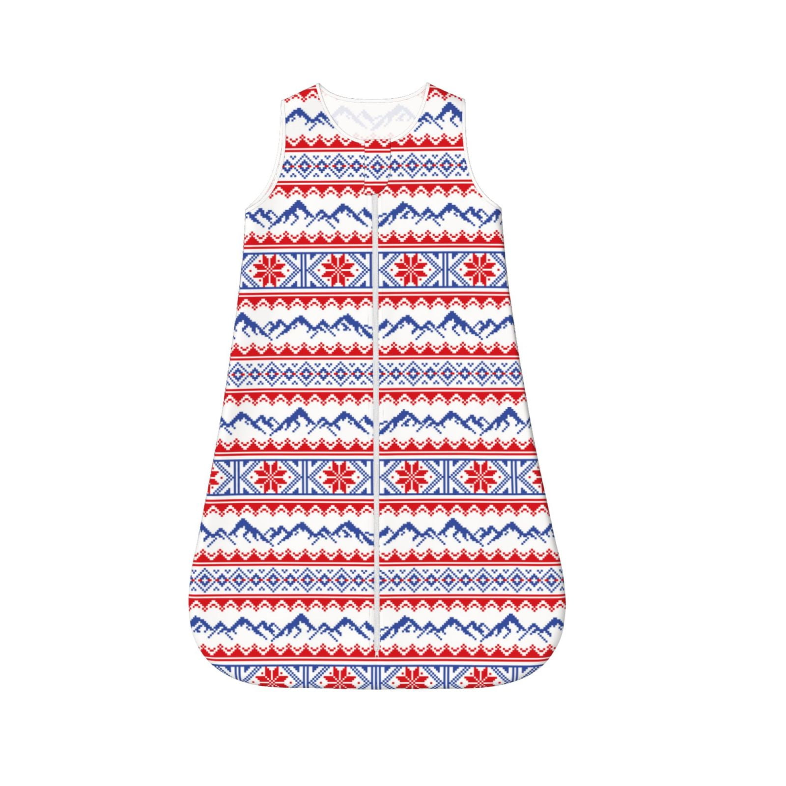 Cauagu red blue Snow Mountain for Infant Wearable Blanket,Unisex, Girl