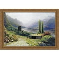 thumbnail image 1 of Caucasian canyon 40x28 Large Gold Ornate Wood Framed Canvas Art by Lev Lagorio, 1 of 2