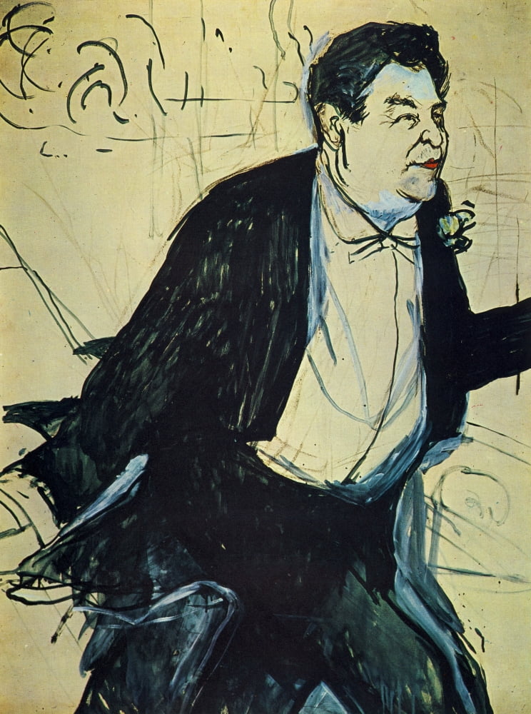 Caudieux 1893 2 Canvas Art - H de Toulouse-Lautrec (24 x 36)
