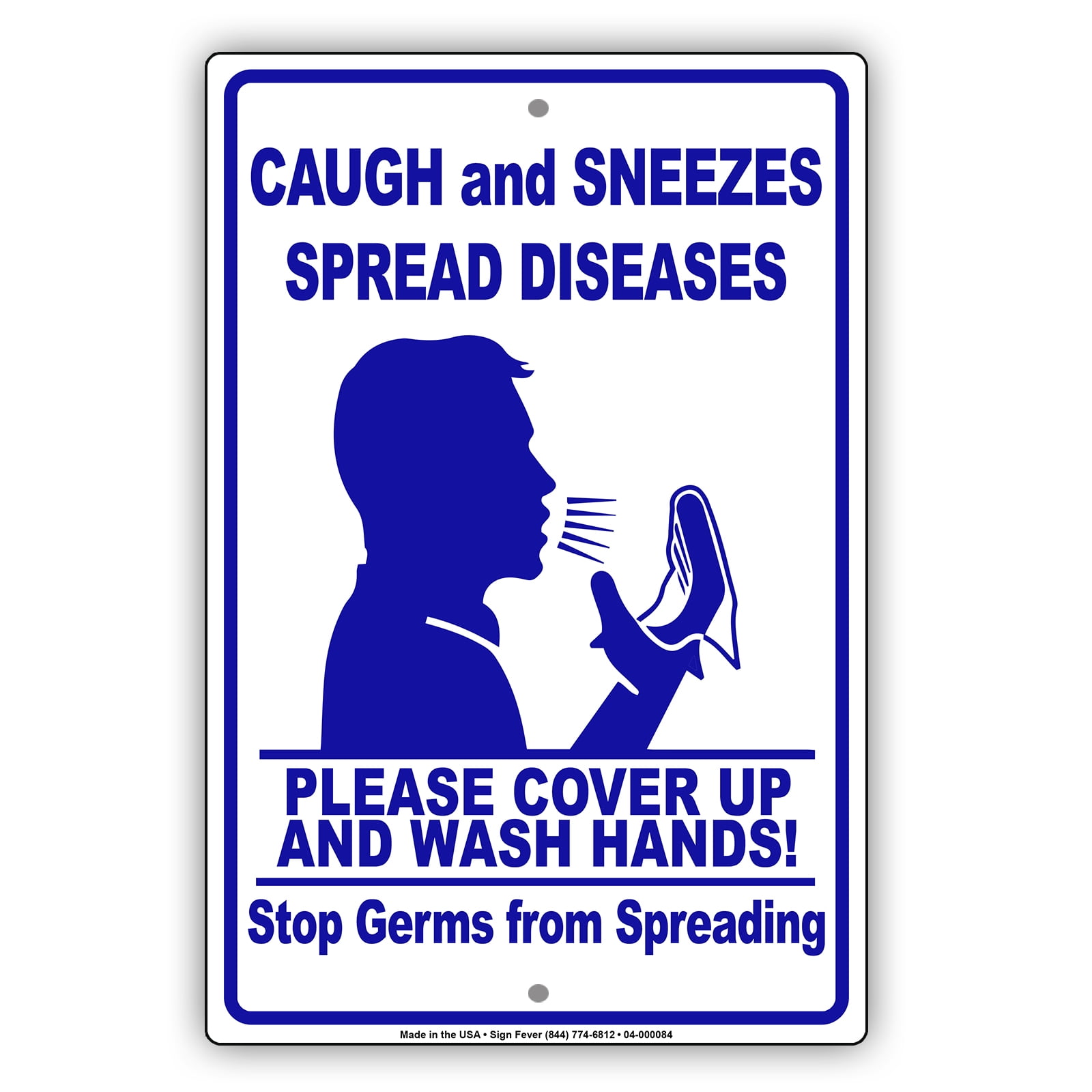 Germs Sign Language Caugh And Sneez Spread Disease Cover Up And Wash Hands Stop Germs From ...