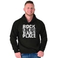 thumbnail image 1 of Caught Between Rock Me Hard Place Unisex Plus Fleece Graphic Hoodie Brisco Brands 2X, 1 of 5