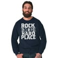 thumbnail image 1 of Caught Between Rock Me Hard Place Unisex Plus Fleece Graphic Sweatshirt Brisco Brands 4X, 1 of 5