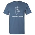 thumbnail image 1 of Caught You Looking Humor Graphic Novelty Funny T Shirt, 1 of 5