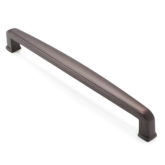 Cauldham 10 Pack Solid Kitchen Cabinet Handles (7-1/2" Hole Centers) - Drawer/Door Hardware - Style T765 - Oil Rubbed Bronze