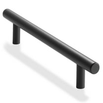 Cauldham 25 Pack Kitchen Cabinet Round Pulls Handles (5" Hole Centers) -  Drawer/Door Hardware - Style M272 - Matte Black