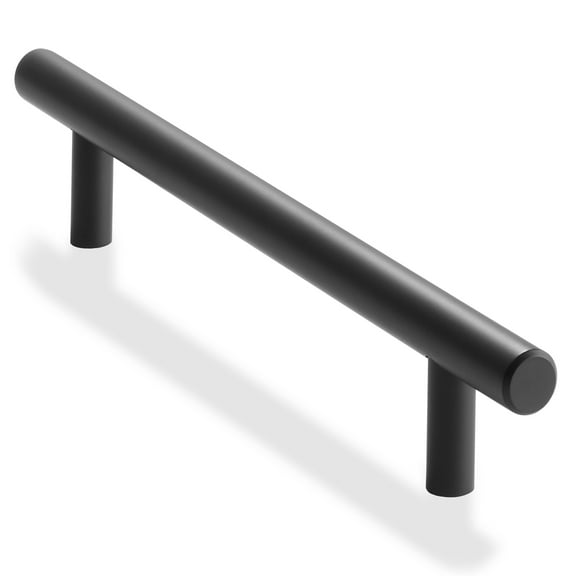 Cauldham 25 Pack Kitchen Cabinet Round Pulls Handles (5" Hole Centers) -  Drawer/Door Hardware - Style M272 - Matte Black