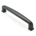 thumbnail image 1 of Cauldham 5 Pack Solid Kitchen Cabinet Handles (5" Hole Centers) - Drawer/Door Hardware - Style T765 - Matte Black, 1 of 6