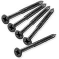thumbnail image 1 of Cauldham Black Wood Screws #9 x 2-1/4 Inch for Door Hinges - 25 pack, 1 of 7