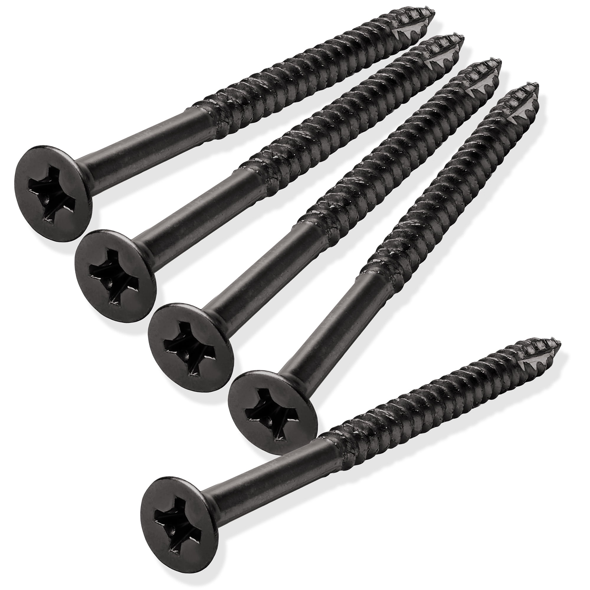 Cauldham Black Wood Screws #9 x 2-1/4 Inch for Door Hinges - 25 pack -  Walmart.com