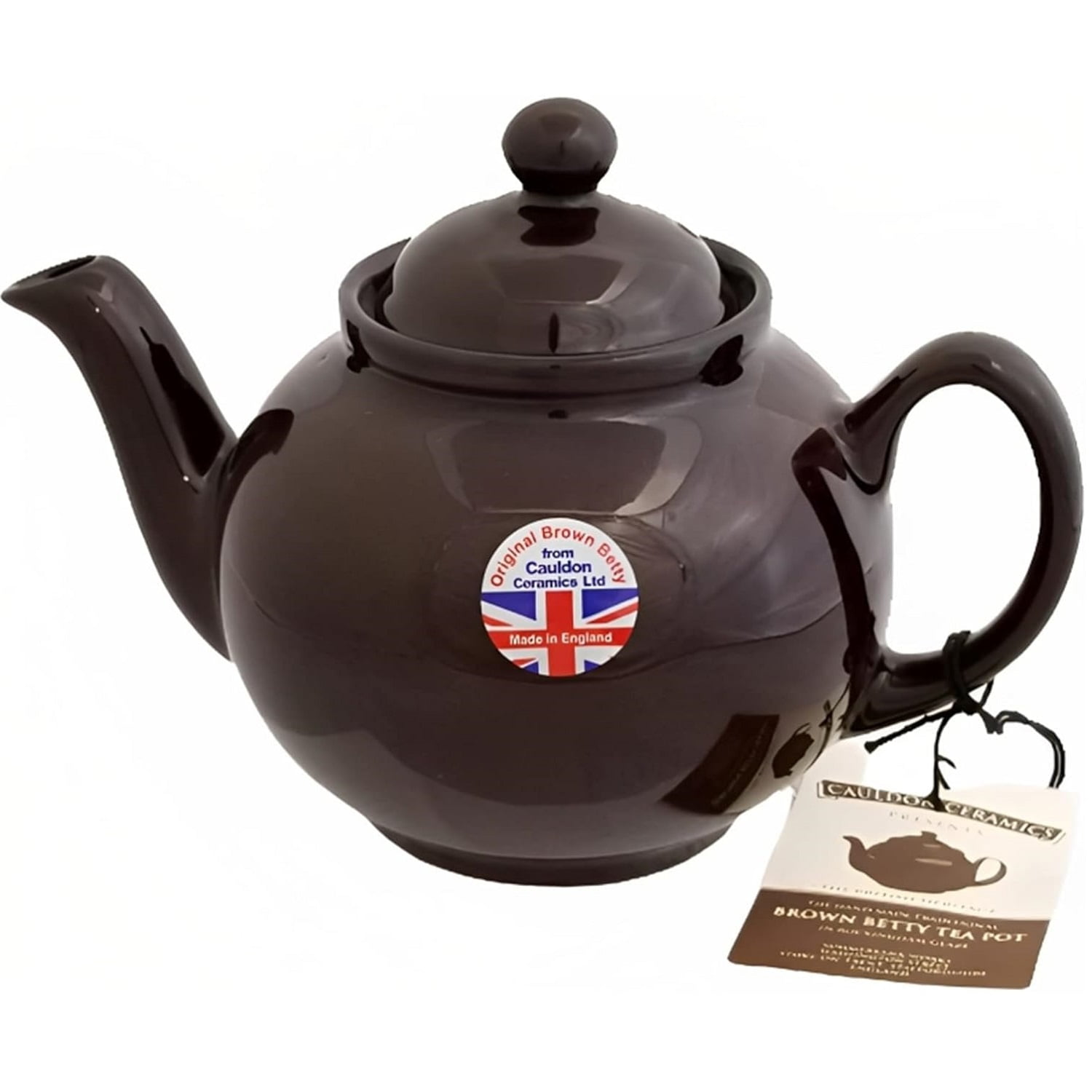 Free Shipping! Cauldon Ceramics Brown Betty Teapot, 6-Cup