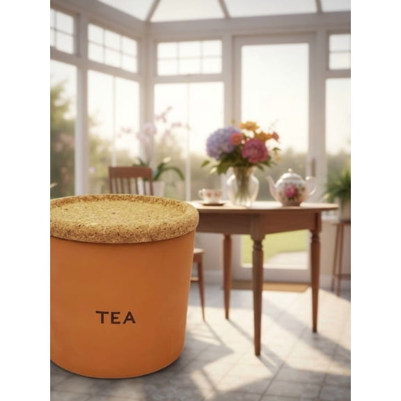 Cauldon Redware Medium Tea Storage Jar in Terracotta Brown