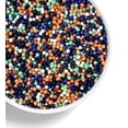 thumbnail image 1 of Cauldron Halloween Nonpareil Sprinkles | Black Orange White Lime Green Purple nonpareils | Halloween Sprinkles | Halloween Cake Cupcake Cookie edible decoration 4 oz, 1 of 1