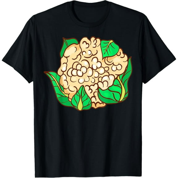 Cauliflower Vegetables Food Vegan Vegetarian T-Shirt