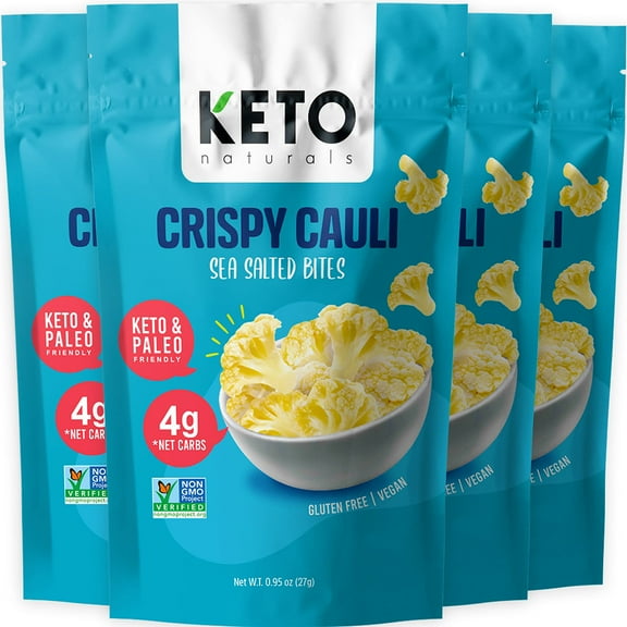 Cauliflower chips Keto bites low MDA05carb cauliflower thins Salt 4) healthy vegetable chips & crisps gluten free cauliflower bites snacks, ketogenic diet friendly, mediterranean, vegan, paleo