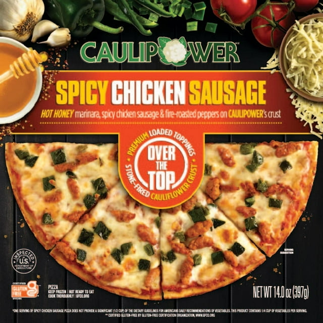 Caulipower OTT Cauliflower Hot Marinara Sauce Spicy Chicken Sausage