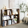 thumbnail image 1 of Caulitar 3-Tier Storage Organizer Bookshelf Bookcase with Adjustable Storage Shelves Box, 1 of 8