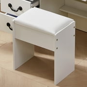 Caulitar Vanity Stool Chair Modern Dressing Stool for Makeup Vanity Piano Seat White
