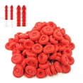 thumbnail image 1 of Caulk Cap Caulk Saver Cap Caulk Finishing Tool Caulk Saver Caps Caulking Tube Covers Tube Caps for Sealing and Preserving, Red (10 Pieces), 1 of 8
