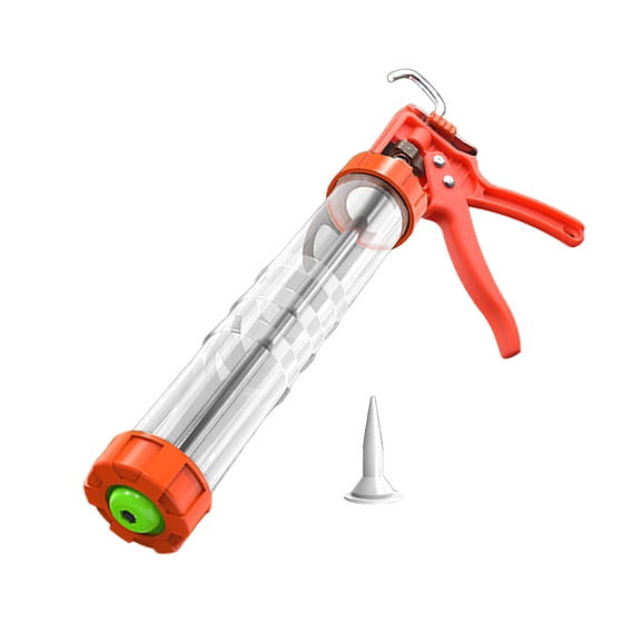 Caulk Guns,15'' Sealant Caulk Guns for Caulking/Filling/Sealing, Triggering Comfort Grips and Iron Smooth Rod