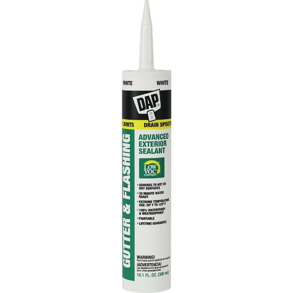 DAP Caulk Flex Caulk White - White - 10.1 oz Residential Use, Standard Application