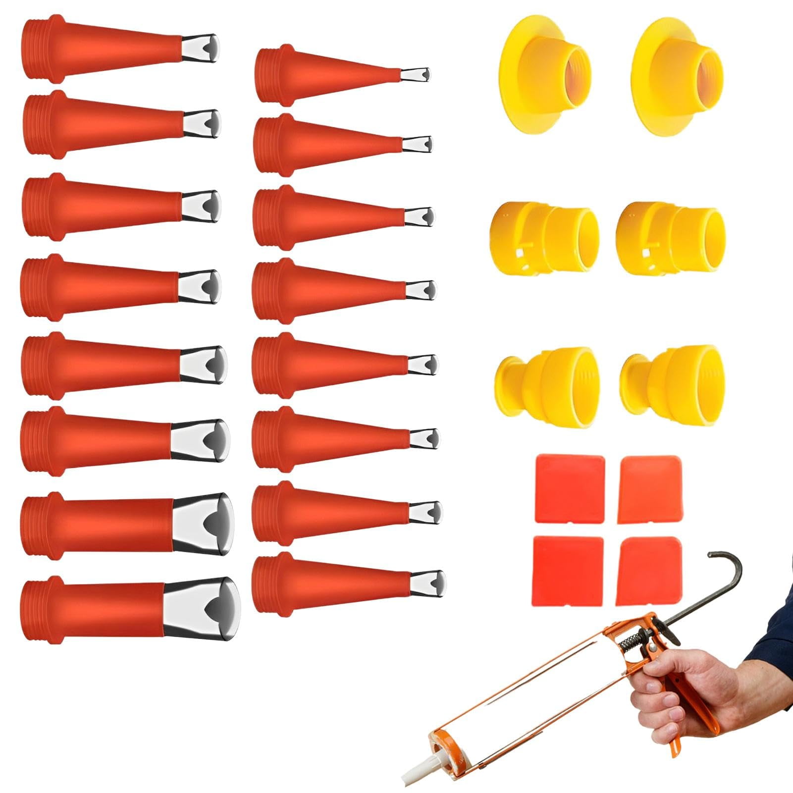 Caulk Nozzle Tip Caulking Applicator Caulk Finisher Tool,Caulk Tips