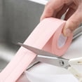 thumbnail image 1 of Caulk Strip Waterproof Tape Self Adhesive Kitchen Sink Bathroom Tub Sealant Strip Pink Wall Corner Protector Grout Sealer Tape for Shower Toilet (1.5 Inch x 10.5 Feet), 1 of 7