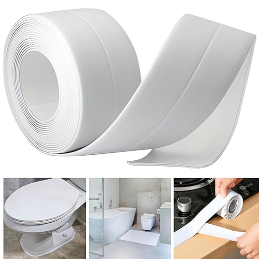 Self Adhesive Caulking Sealing Tape, Caulk Strip For Bathtub PVC Waterproof Bath Sealant Strip Tape Bathtub Floor Wall Protectors For Kitchen Sink, Toilet, Bathtub, Wall Edge - View #9