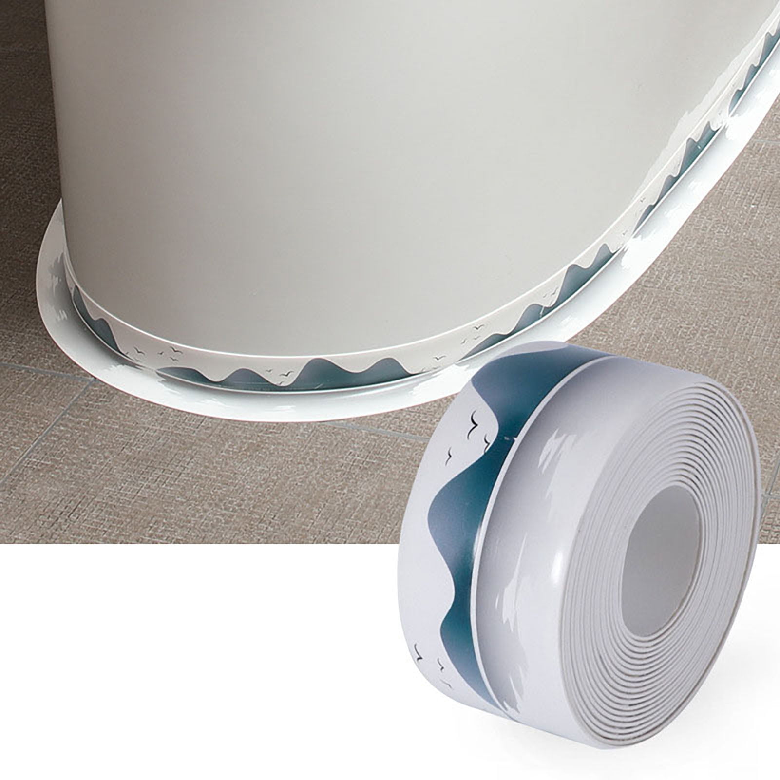 Caulk Tape for Bath & Kitchen,Waterproof Seams for Bathroom Caulking