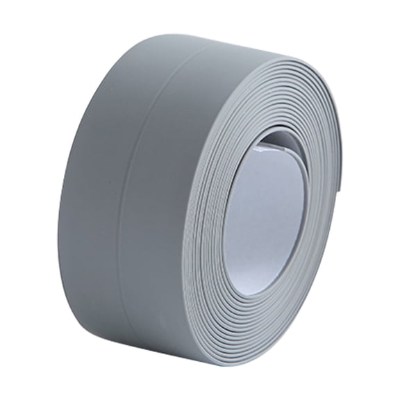 Caulk Tape Ecohintz Pe Adhesive Caulk Seal Strip for Kitchen & Bathroom - Mold-Proof Decorative Trim for Walls, Showers & Toilets, Easy-Install & Waterproof, Mold Proof Seal Strip, Grey