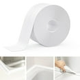 thumbnail image 1 of Caulk Tape Sealant Strip, Dingrich Self-Adhesive Sealing Tape, 1.25 " x 65.61 ft White Caulking Sealing Tape for Kitchen Sink Basin, Bathroom, Countertop, Shower, Bathtub Wall Edge Sealant Protector, 1 of 9