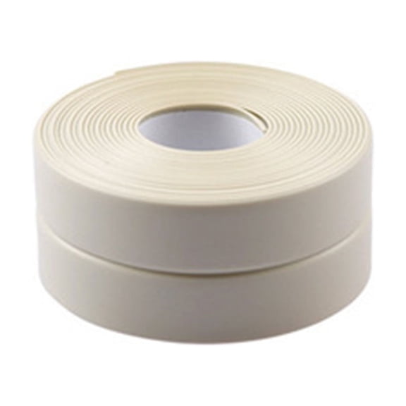 Caulk Tape Self Adhesive,Caulking Tape for Bathroom Sealant Strip Caulk Strip,Waterproof Caulking Sealing Tape for Bathroom,Toilet,Kitchen Countertop,Bathroom,Toilet,1.5 Inch Width,beige