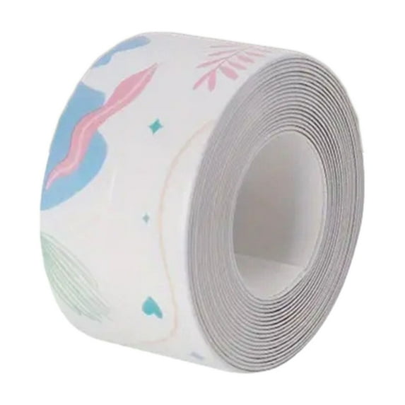 Caulk Tape, Waterproof Sealant Tape, Self Adhesive Caulking Strip for Bathroom and Kitchen, Multicolor Rubber Material, 1.5IN x 10.5FT, Flexible and Easy to Use